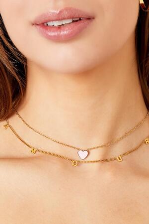 Necklace Amour Gold Stainless Steel h5 Picture3